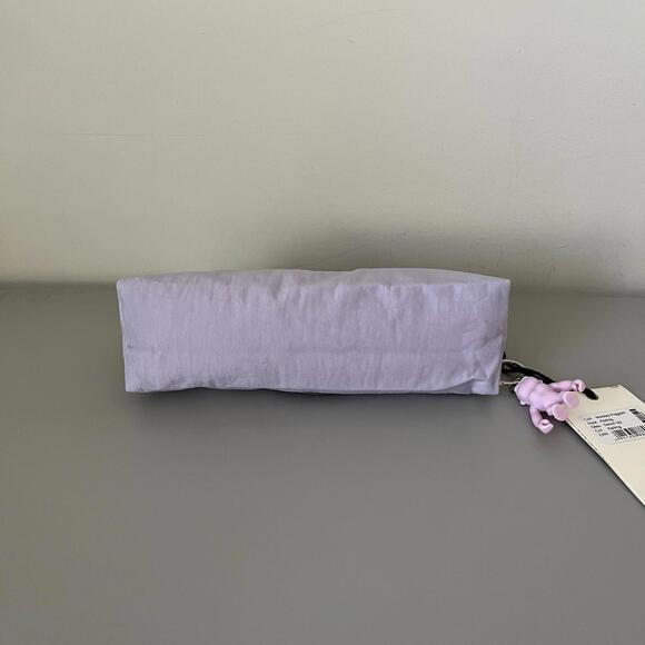 Kipling Freedom Pencil Pouch True Black Nylon with Monkey Charm NWT - Picture 3 of 4
